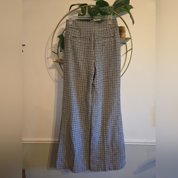Kate Spade Pop Houndstooth Flare Wool Pants - Picture 3 of 7